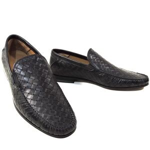 ALBERTO CICCIOLI 🇮🇹 MEN'S BLACK SOFT LEATHER COMFORT SUMMER LOAFERS